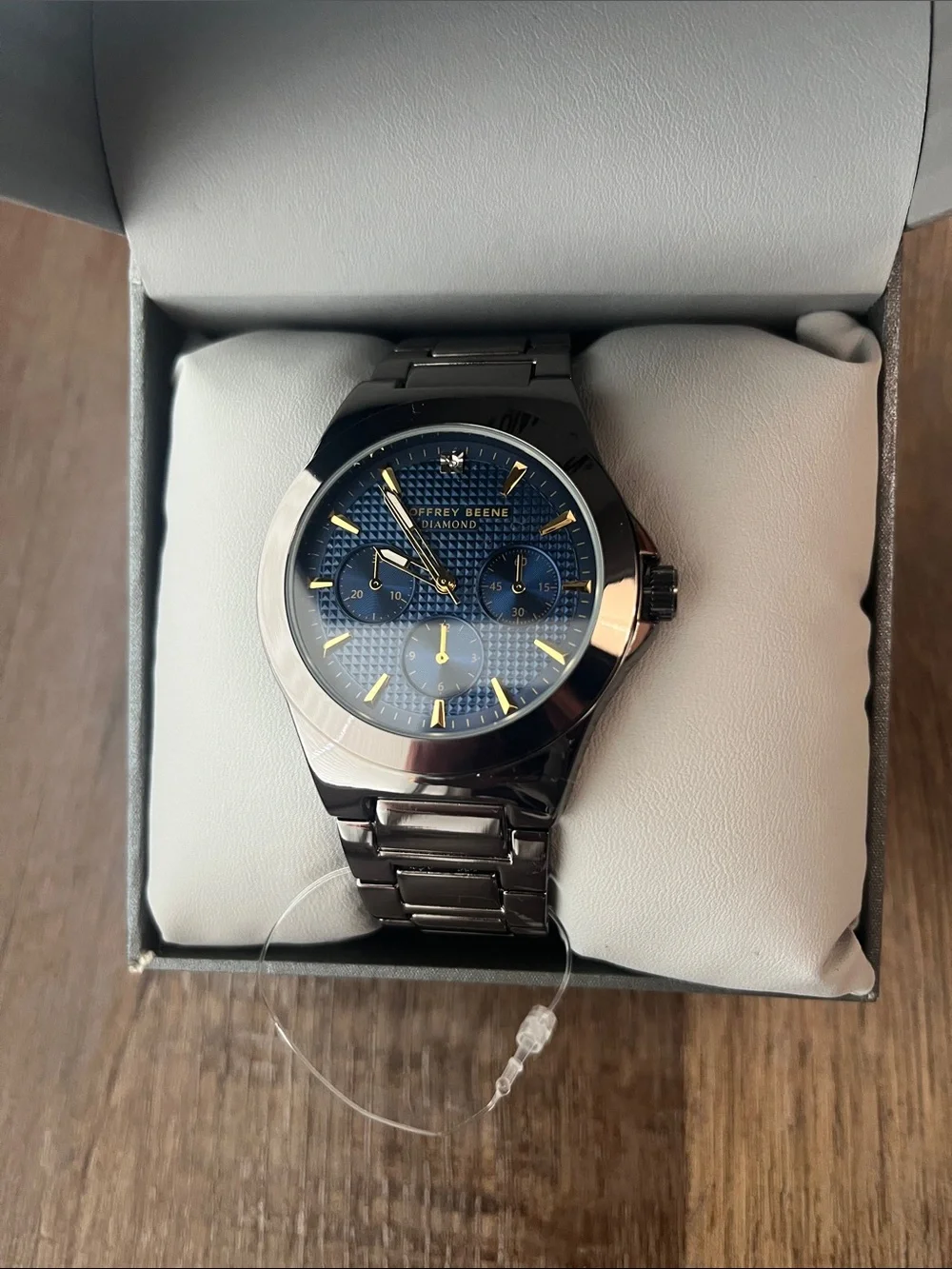 New Stainless Steel Geoffrey Beene Men’s Watch